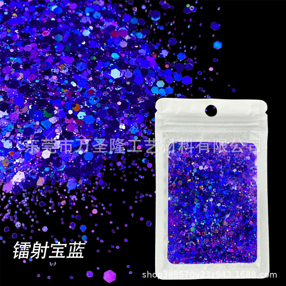 Wholesale Popular Holographic Mixed Size Sequins Filler